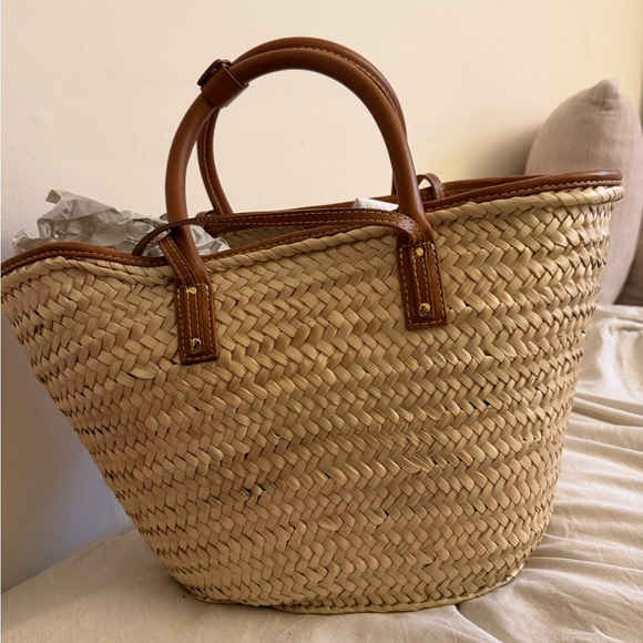 Jacquemus Natural Woven Tote with Tan Accents - Picture 2 of 2